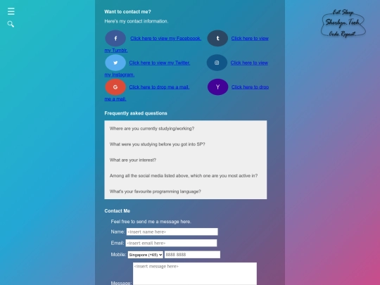 contact screenshot