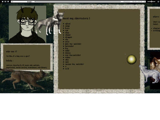 pages/characters screenshot