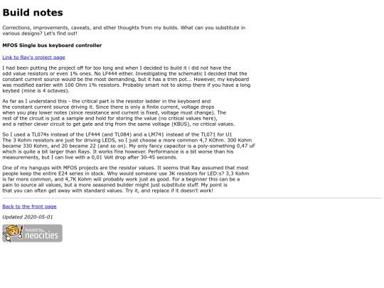 buildnotes screenshot