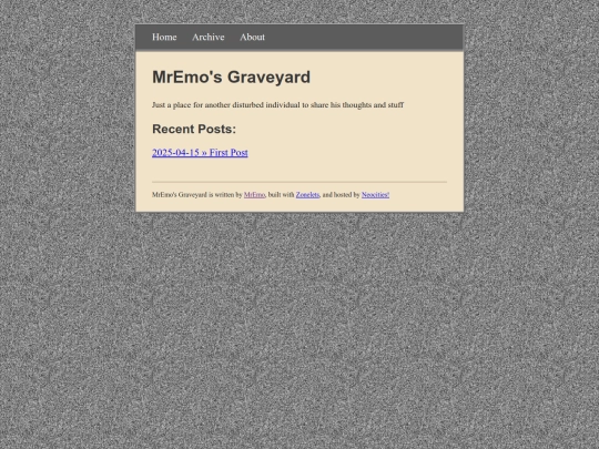 Blog screenshot