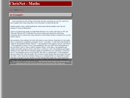 maths screenshot