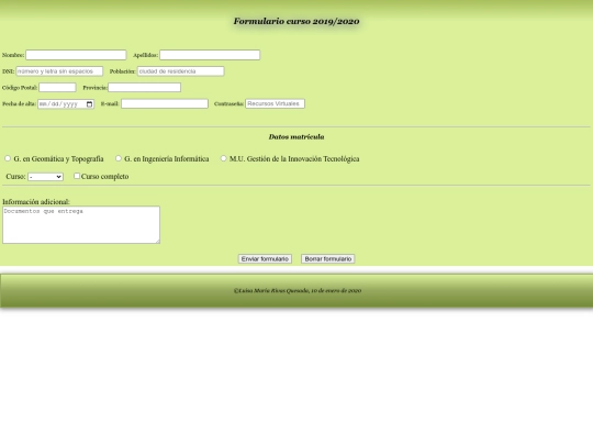 EjercicioCompleto/formulario screenshot