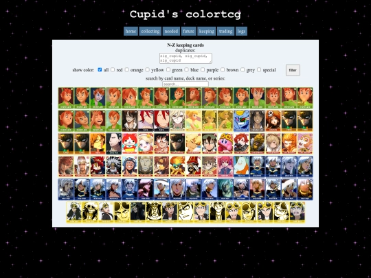 neotcg/keepingcardsN-Z screenshot