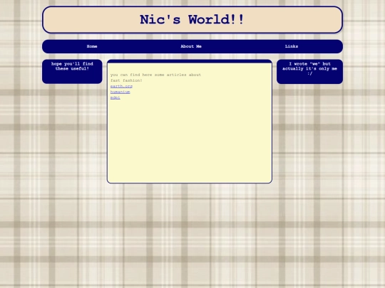 links screenshot
