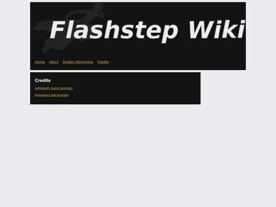 Credits screenshot