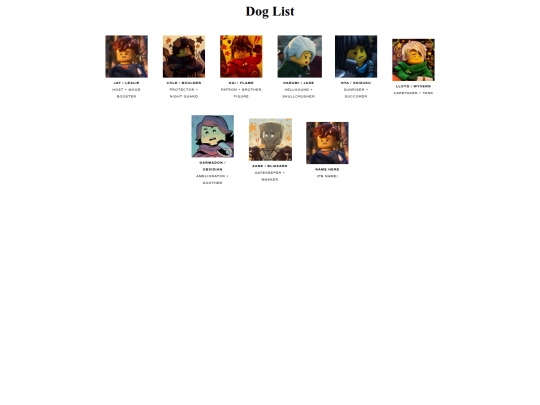 doglist screenshot