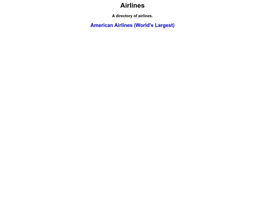 airlines screenshot