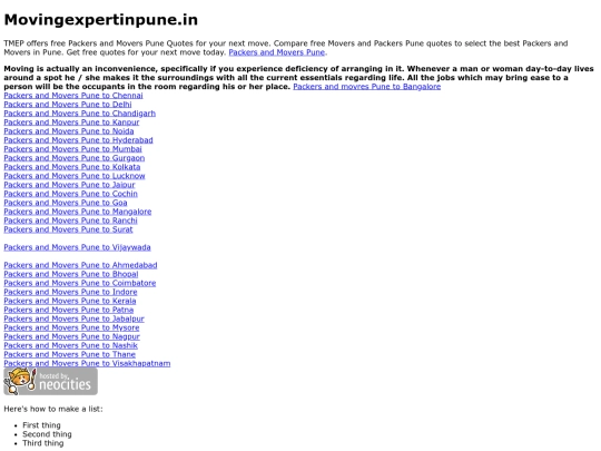 movingexpertinpune screenshot