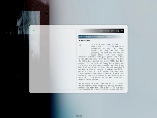 journal/xblog screenshot
