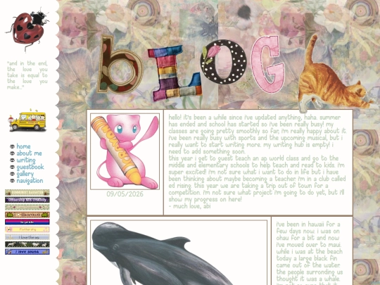 blog screenshot