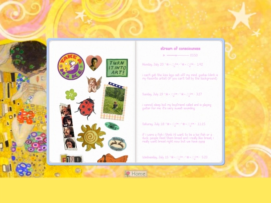 stream of consciouness/bee screenshot
