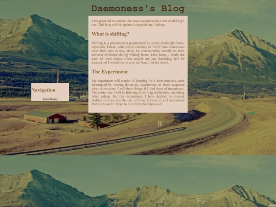 experiment screenshot