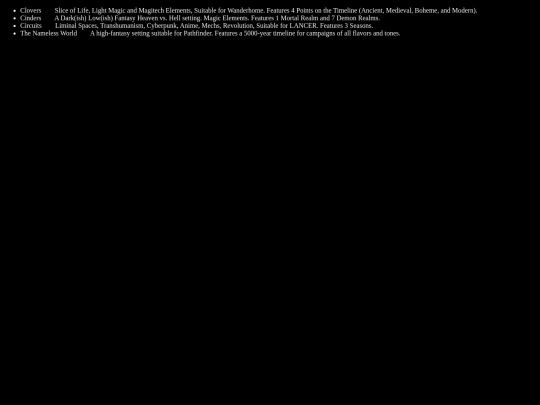Settings screenshot