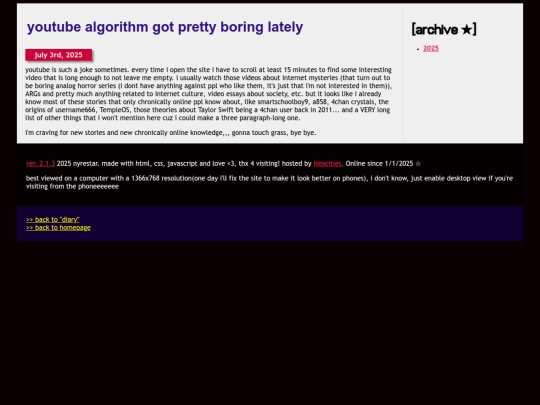 archive/old/diary/entries/5 screenshot