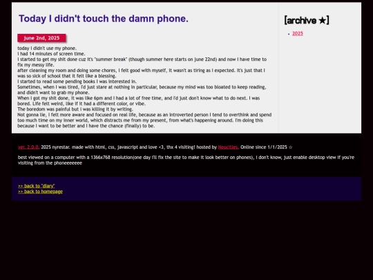 archive/old/diary/entries/manifesto screenshot