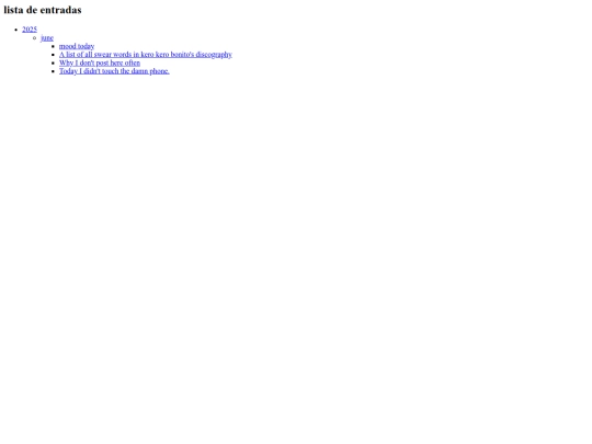 diary/entries/editedlist screenshot
