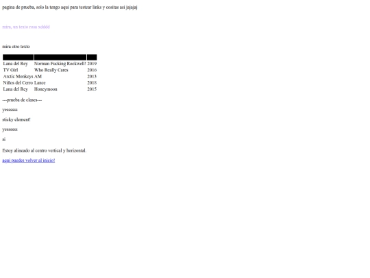 testpage screenshot