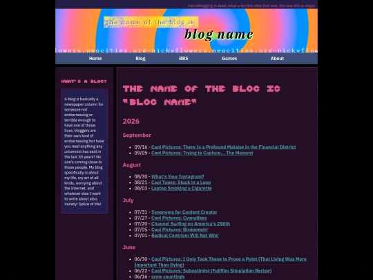 blog/postlist screenshot