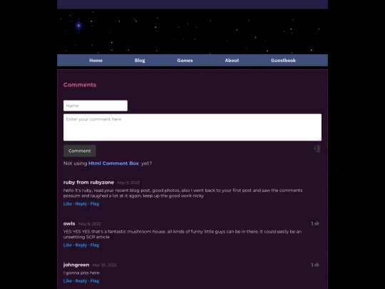 guestbook2 screenshot