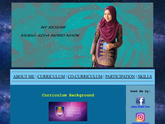 curriculum screenshot