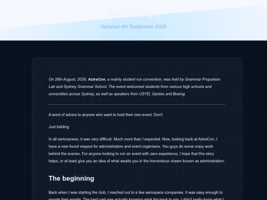 blog/Astracon screenshot