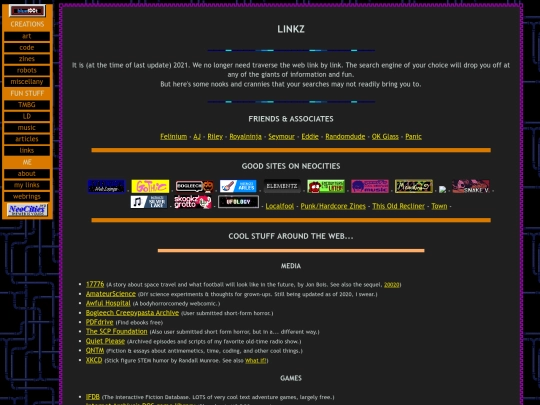 links screenshot