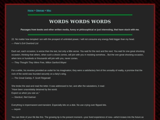 misc/words screenshot
