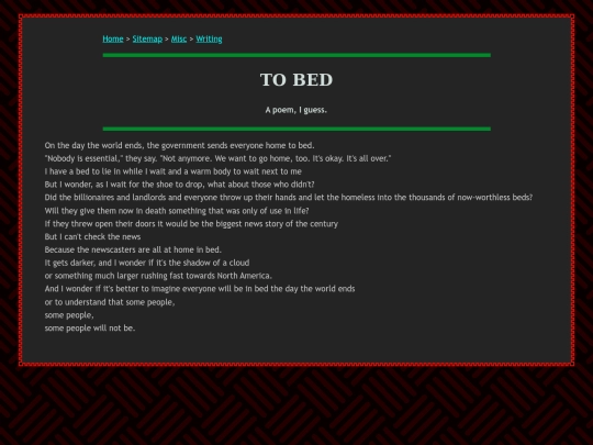 misc/writing/tobed screenshot