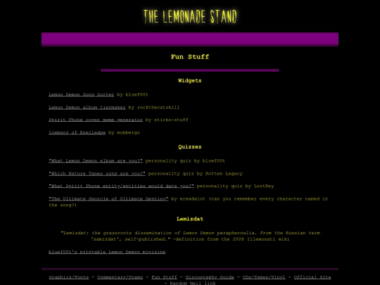 music/lemondemon/funstuff screenshot