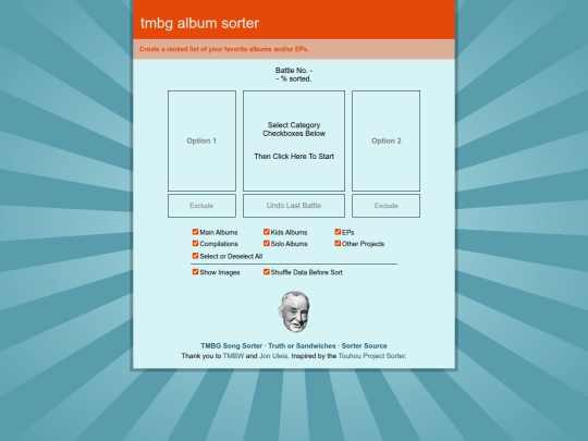 music/tmbg/albumsorter screenshot