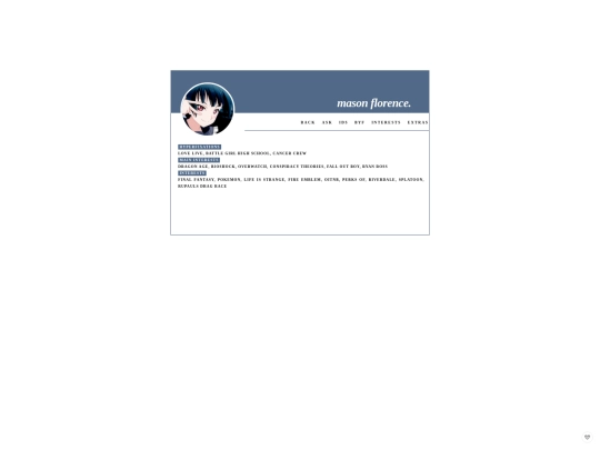 interests screenshot