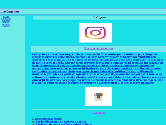 Redes Sociales/Instagram screenshot