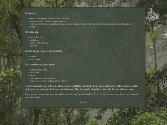 site-info/trigger-warnings screenshot
