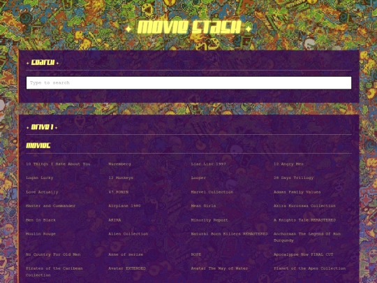 movielist screenshot
