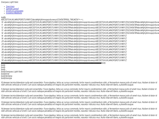 font/overpass-v16-latin_latin-ext-300italic-demo screenshot