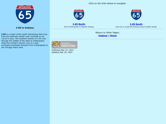 roadsigns/indiana/i/65 screenshot