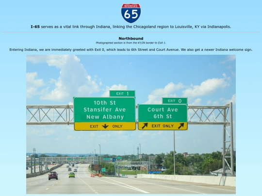 roadsigns/indiana/i/65/north screenshot