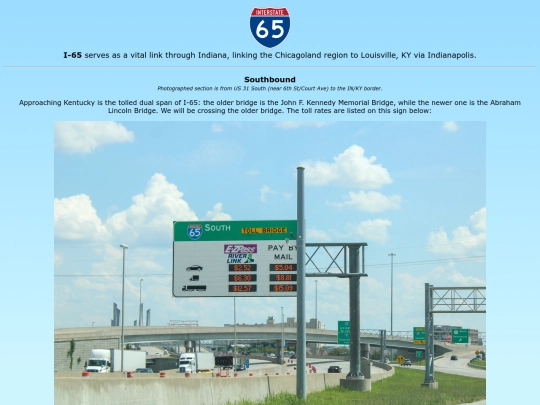 roadsigns/indiana/i/65/south screenshot