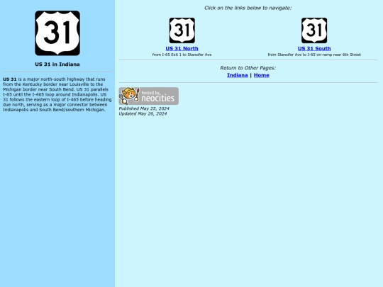 roadsigns/indiana/us/31 screenshot