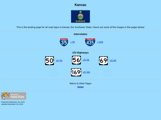 roadsigns/kansas screenshot