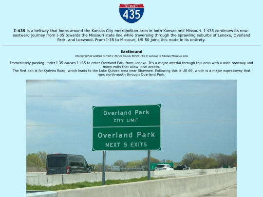 roadsigns/kansas/i-435/outer/2 screenshot