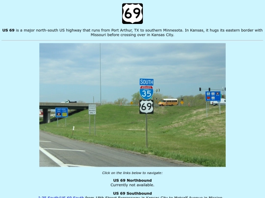 roadsigns/kansas/us-69 screenshot