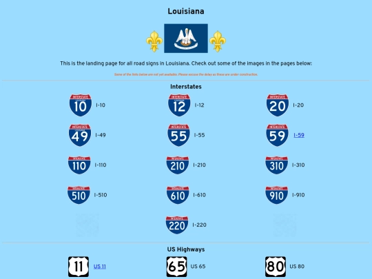 roadsigns/louisiana screenshot