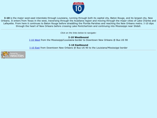 roadsigns/louisiana/i-10 screenshot