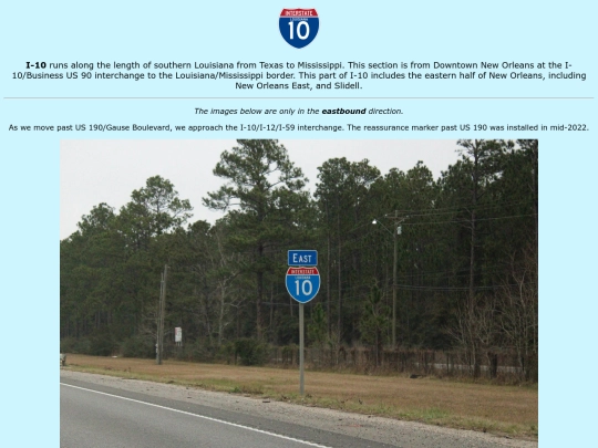 roadsigns/louisiana/i-10/east/5 screenshot