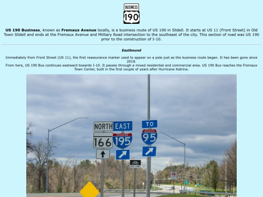 roadsigns/louisiana/us-190-bus/slidell screenshot