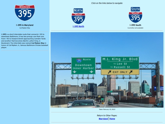 roadsigns/maryland/i-395 screenshot