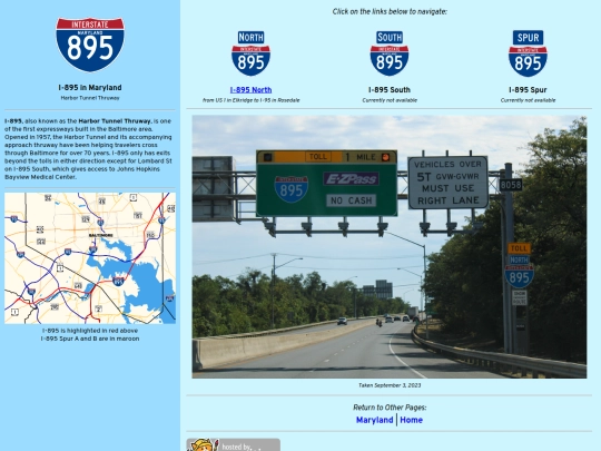 roadsigns/maryland/i-895 screenshot