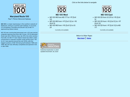 roadsigns/maryland/md100 screenshot