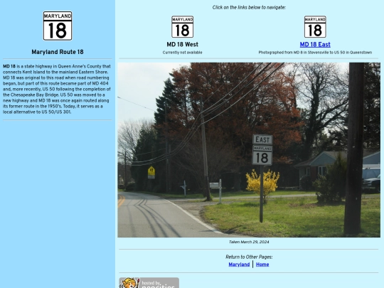 roadsigns/maryland/md18 screenshot